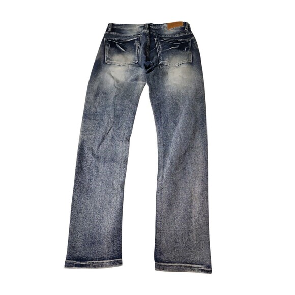 Encrypted Skinny Fit Jeans Mens Sz 30 Blue Denim Grunge Distressed Streetwear - Picture 10 of 10